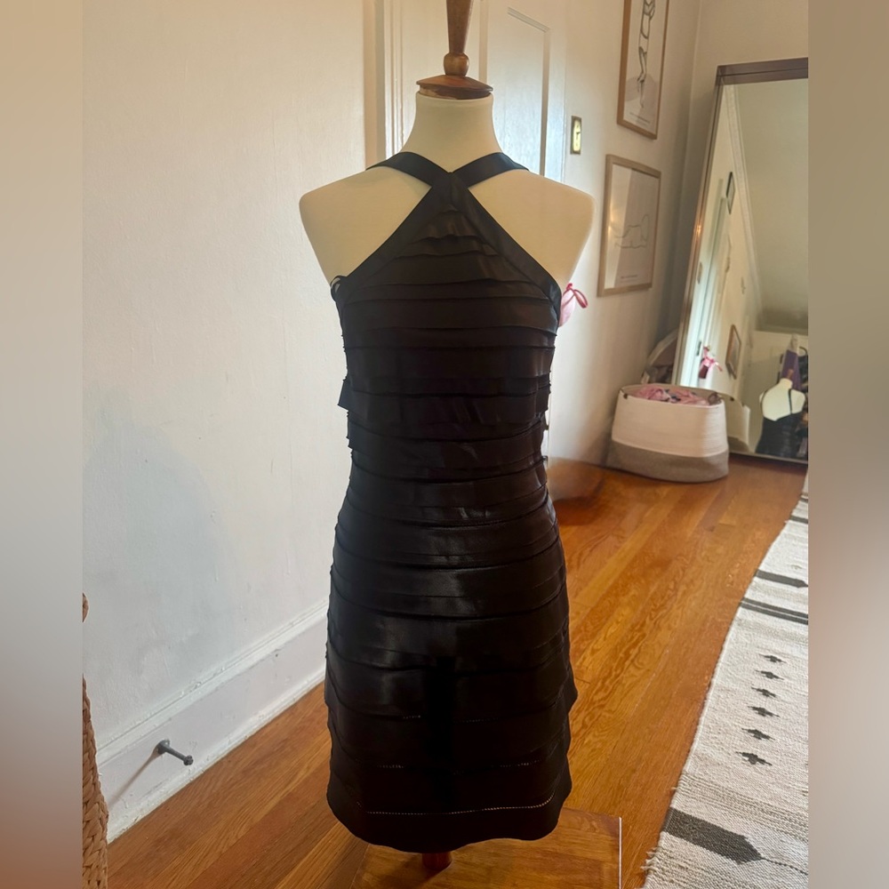 Elegant and sexy halter cocktail dress. VINTAGE BCBG!